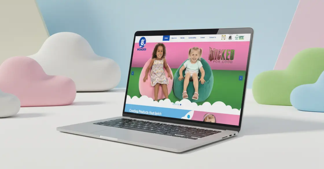 8th Wonder European toy brand website project