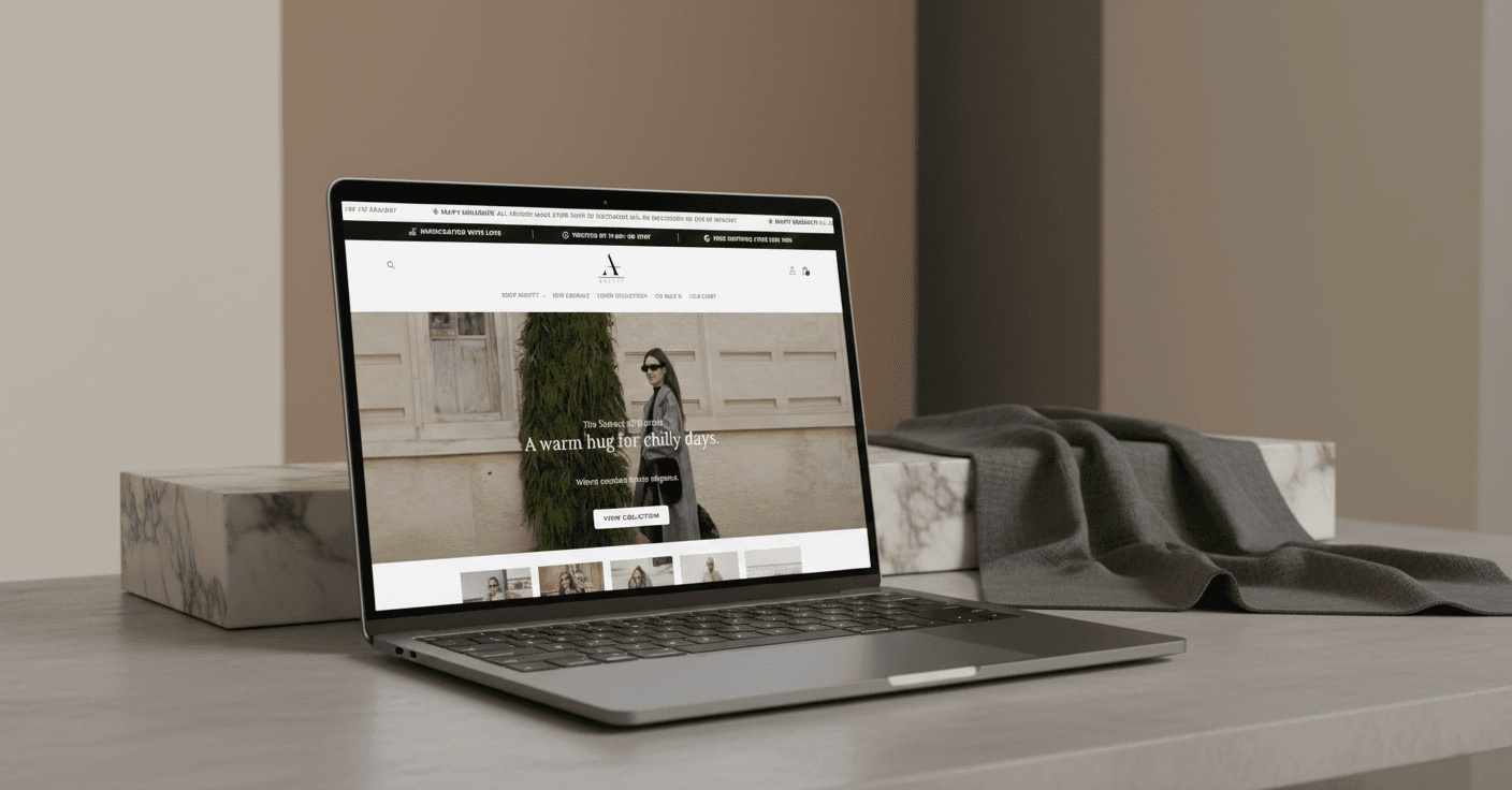 Adeptt fashion ecommerce rebrand and website project