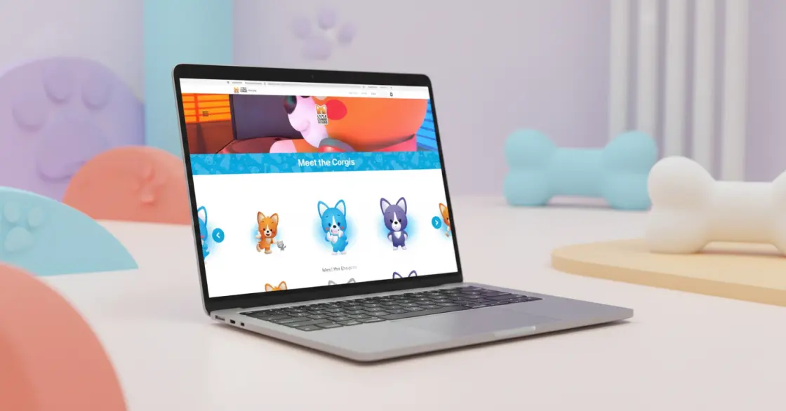 Little Corgi Cuties plush toy ecommerce website