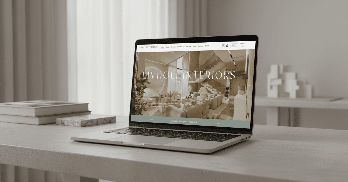 Livholi premium interior design studio website
