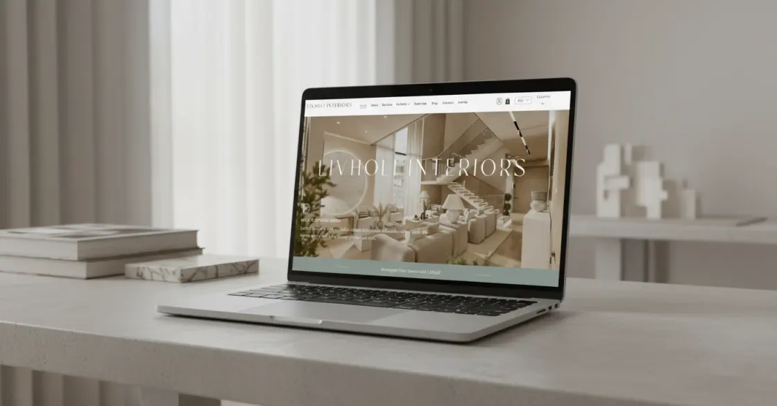 Livholi premium interior design studio website