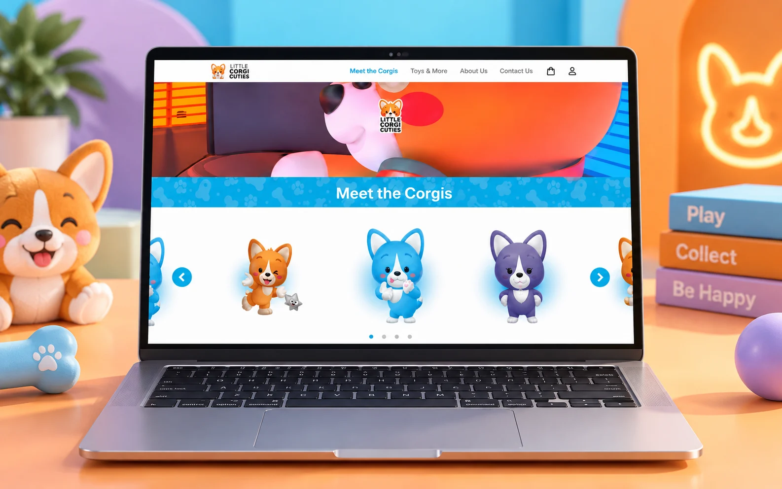 Онлайн магазинът за плюшени играчки Little Corgi Cuties