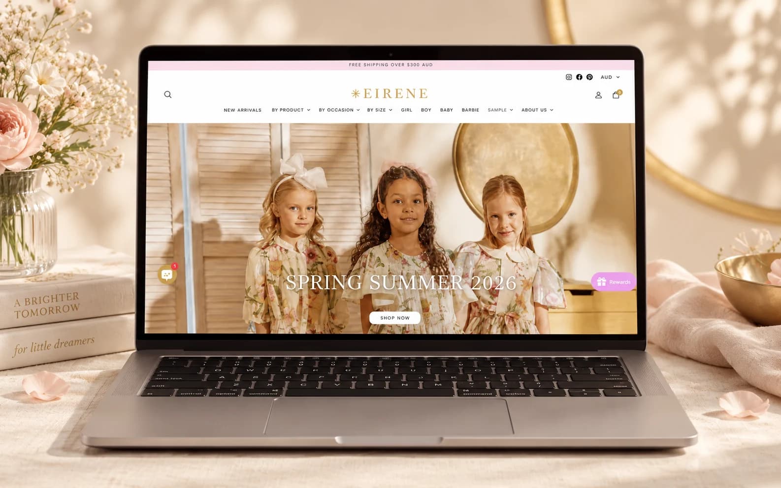 Онлайн магазинът за луксозно детско облекло Eirene Studio